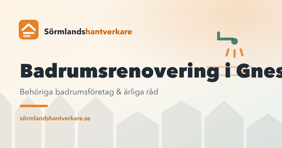 Badrumsrenovering i Gnesta – Sörmlandshantverkare