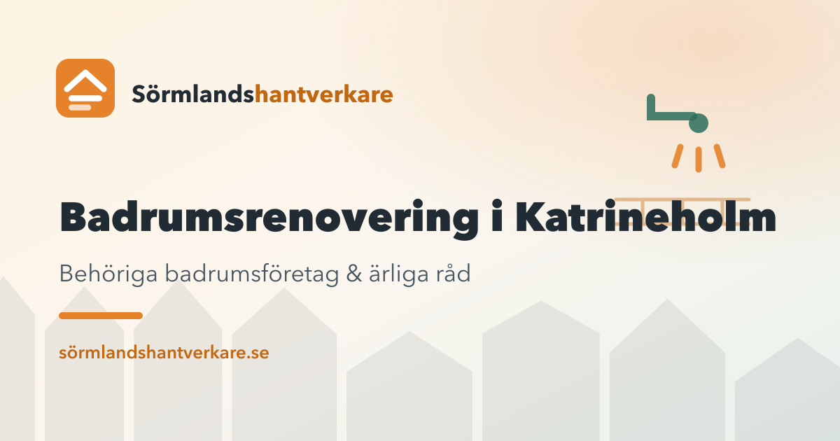 Badrumsrenovering i Katrineholm – Sörmlandshantverkare