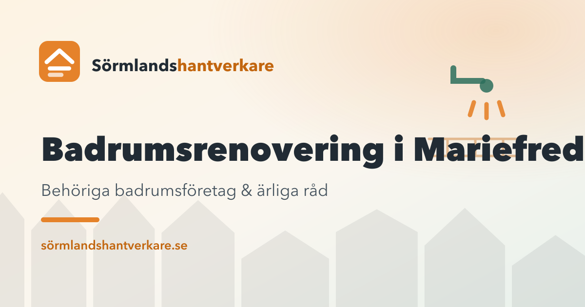 Badrumsrenovering i Mariefred – Sörmlandshantverkare