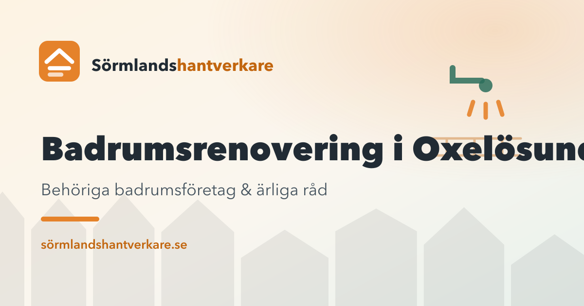 Badrumsrenovering i Oxelösund – Sörmlandshantverkare