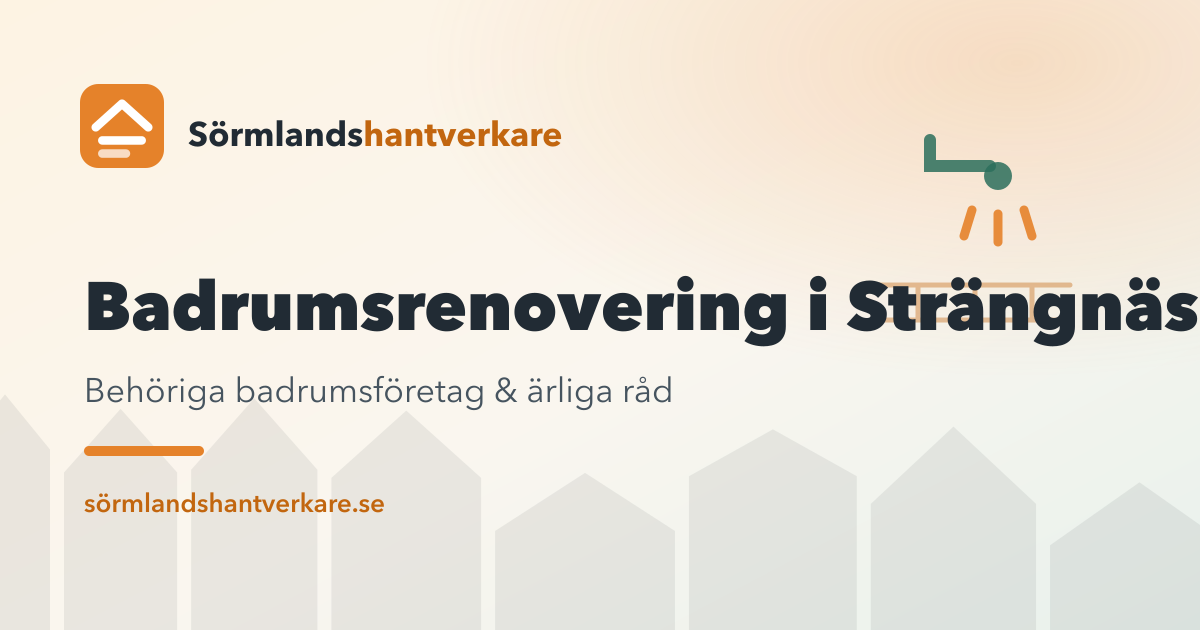 Badrumsrenovering i Strängnäs – Sörmlandshantverkare