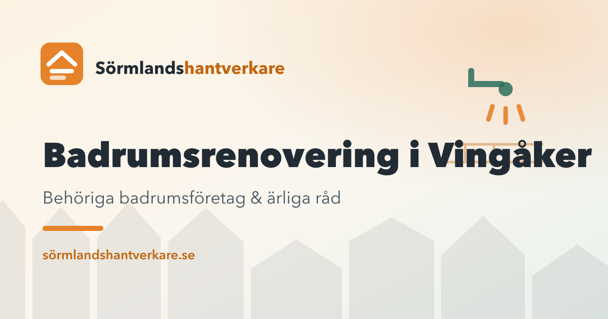 Badrumsrenovering i Vingåker – Sörmlandshantverkare