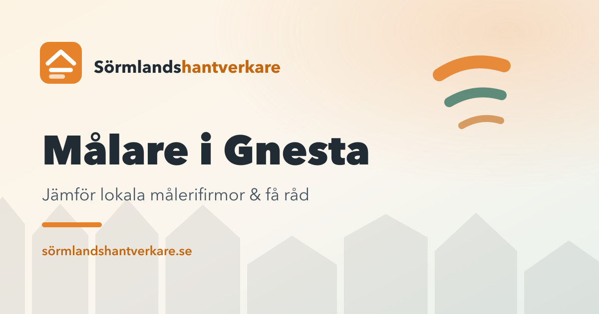 Målare i Gnesta – Sörmlandshantverkare