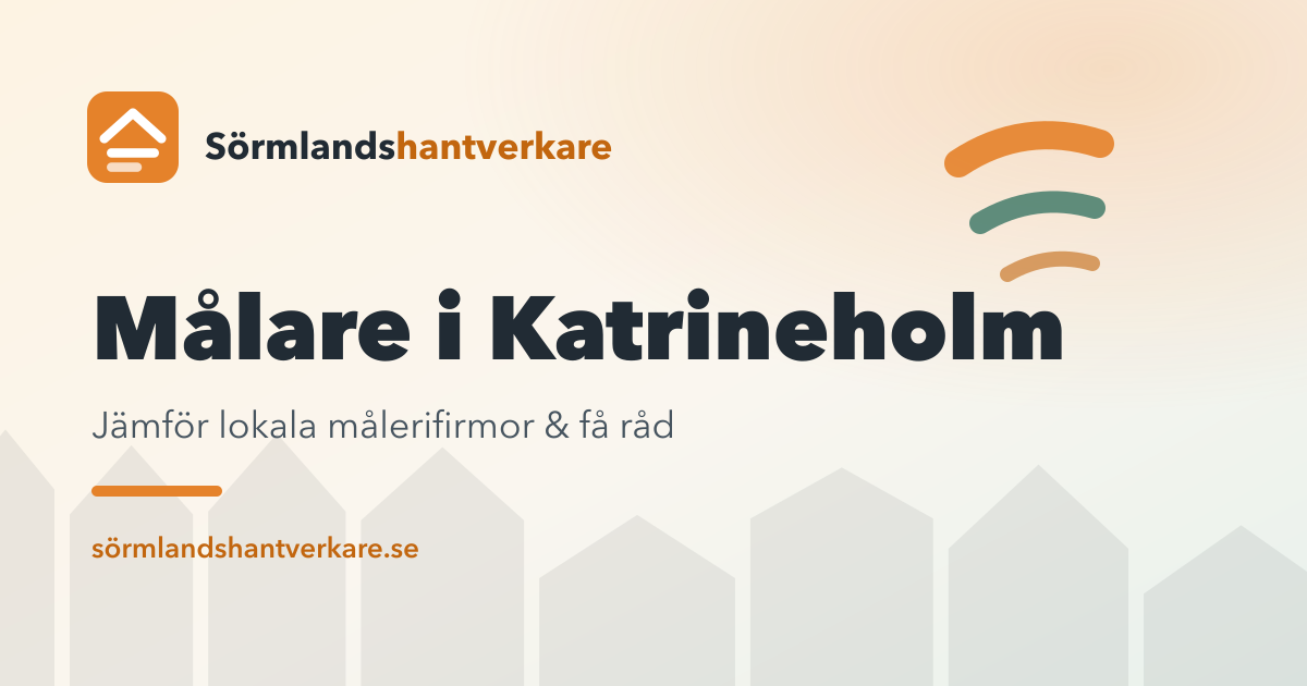Målare i Katrineholm – Sörmlandshantverkare