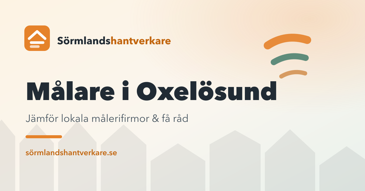 Målare i Oxelösund – Sörmlandshantverkare