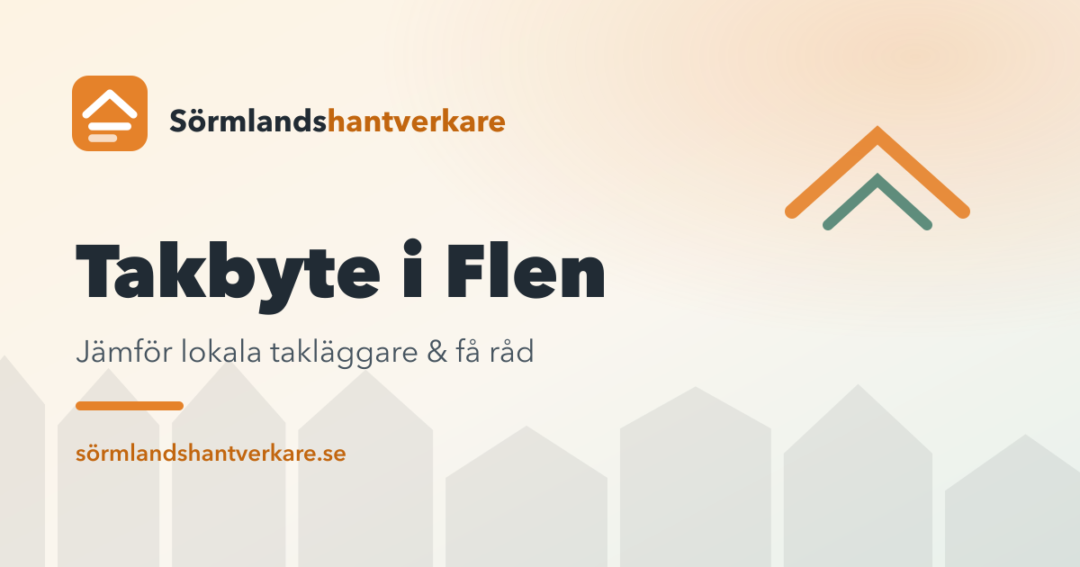 Takbyte i Flen – Sörmlandshantverkare