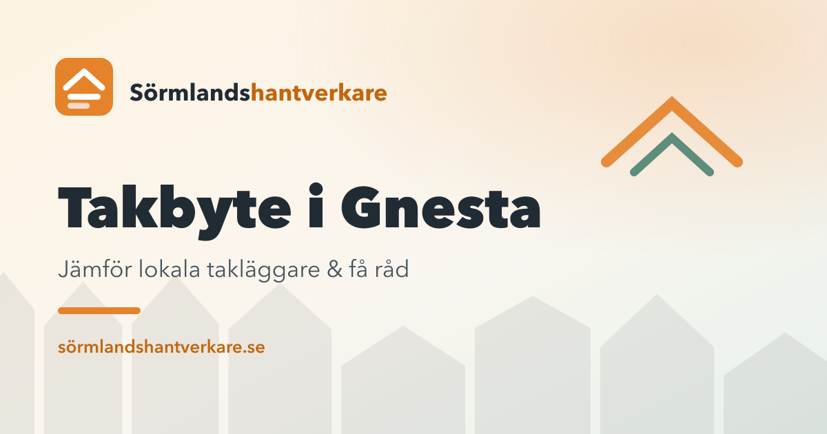 Takbyte i Gnesta – Sörmlandshantverkare