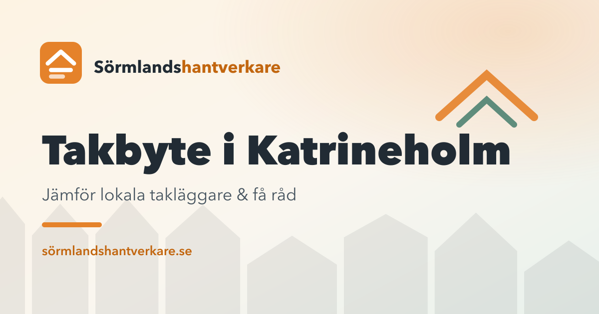 Takbyte i Katrineholm – Sörmlandshantverkare