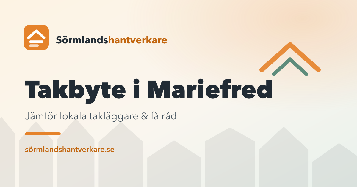 Takbyte i Mariefred – Sörmlandshantverkare