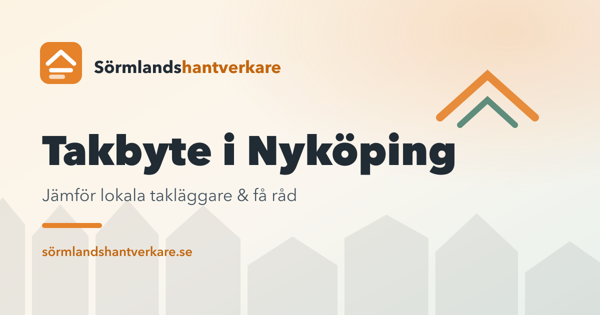 Takbyte i Nyköping – Sörmlandshantverkare