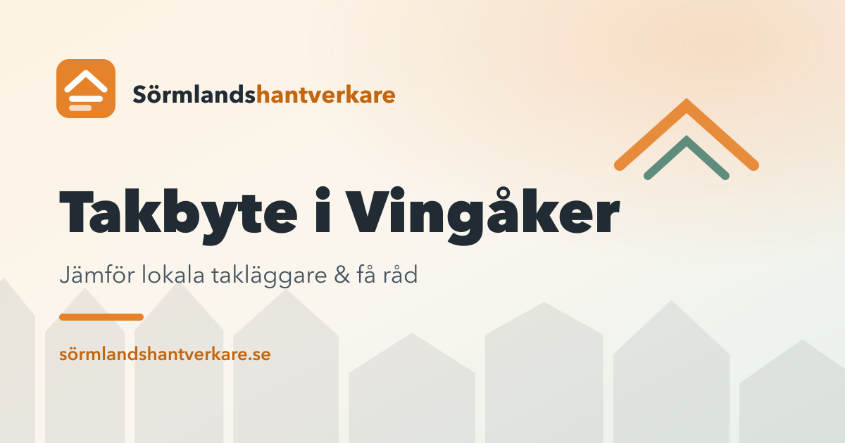 Takbyte i Vingåker – Sörmlandshantverkare